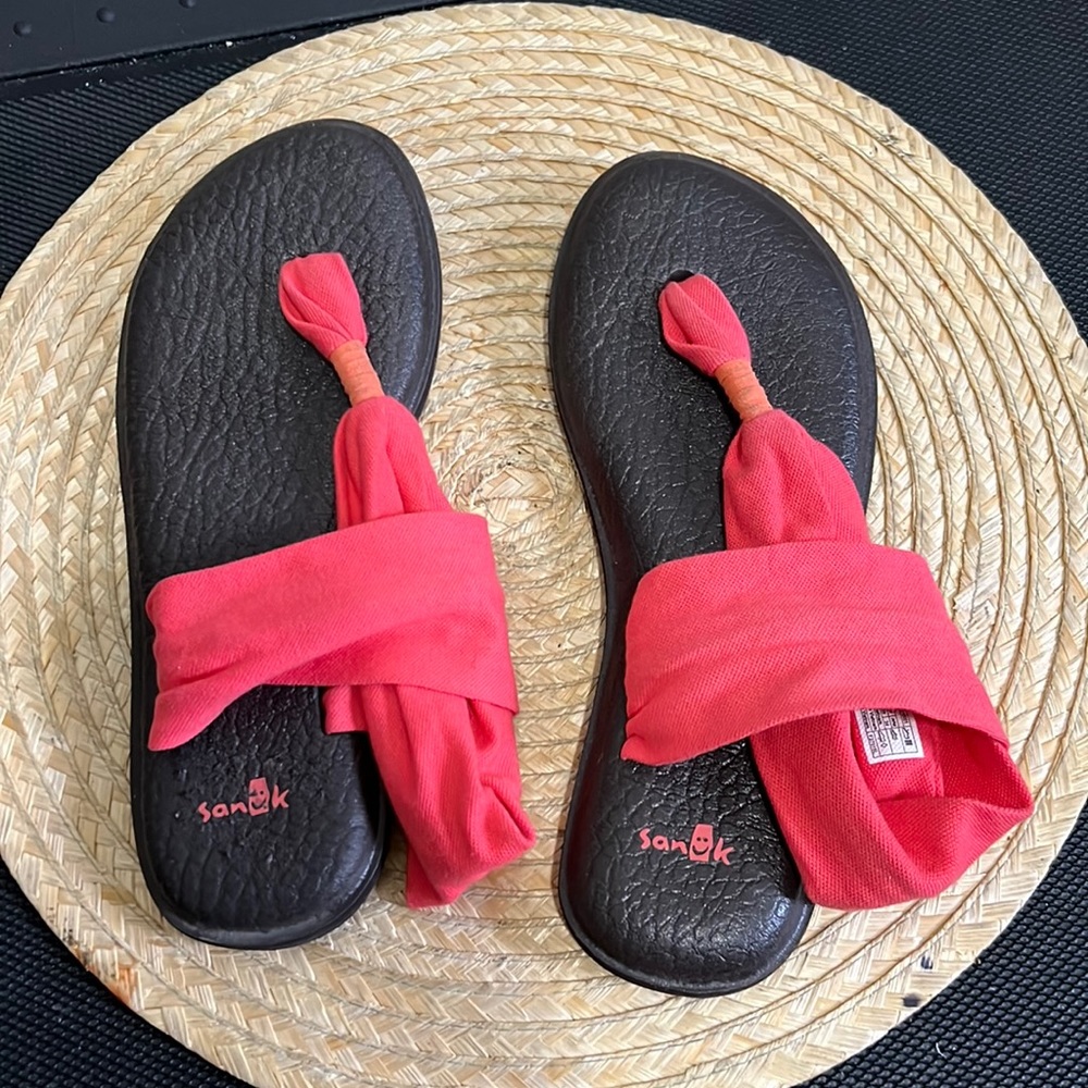 Sanuk Comfy Yoga Sling Sandals Size 7